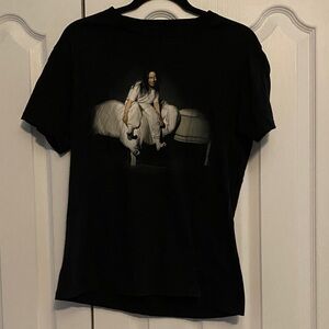 Billie Eilish Horror Black Graphic Short Sleeve Tee